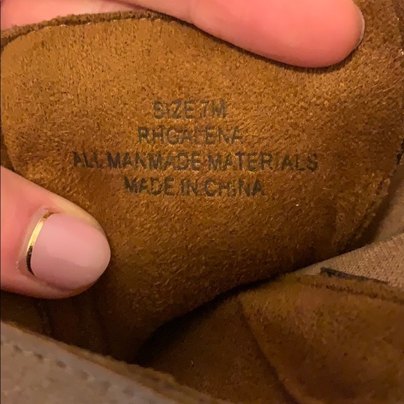 Brown Suede Knee High Boots - Picture 4 of 5